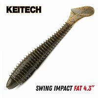 Приманка силиконовая KEITECH Swing Impact Fat 4.3" #101 Green Pumpkin PP
