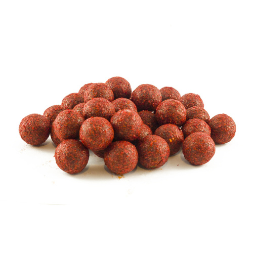 Бойлы GBS насадочные пылящие ЕЖИ Strawberry Клубника 24мм 300гр. фото 4