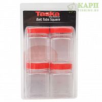 Taska Bait Tubs Square x 4 - Банки для насадки