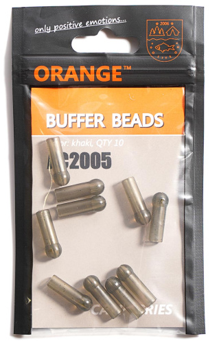 ORANGE Buffer Beads - Резинка для монтажа “вертолет” – изготовлена из мягкого эластичного силикона. Надежно защищает место крепления грузила, предотвращая его потерю. Отбойник для Вертолета ORANGE Buffer Beads