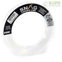 FOX SNAG LEADER Line Clear 45lb 0,6mm - Моно лидер прозрачный