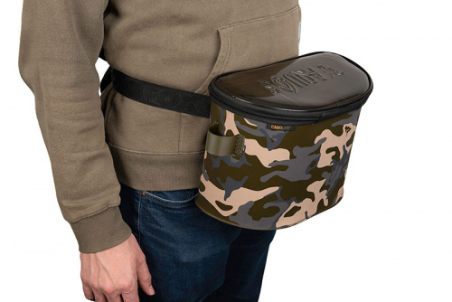 Камуфляжная поясная сумка для бойлов FOX Aquos Camo Bait Belt фото 5