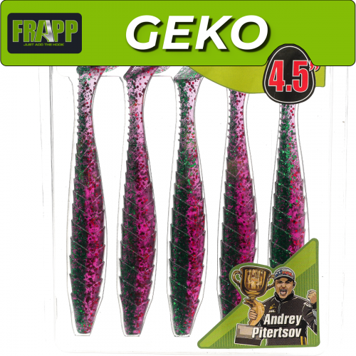 Приманка силиконовая Frapp Geko 4.5" #PAL15