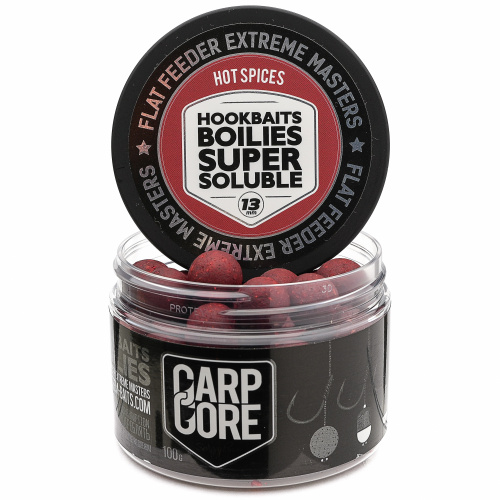 Насадочные пылящие бойлы FFEM Super Soluble HNV Boilies Hot Spices (лосось и специи) 13mm