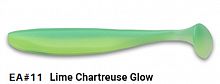 Приманка силиконовая KEITECH Easy Shiner 3.5" EA#11 (Lime Chartreuse Glow)