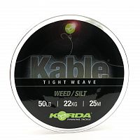 Лидкор KORDA Kable Tight Weave Leadcore 25м (Weed)