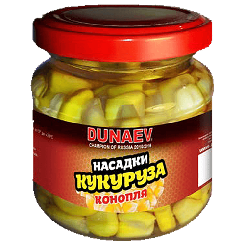 Насадка Кукуруза в банке Конопля Дунаев 100мл. Насадка Кукуруза в банке Конопля Дунаев 100мл.