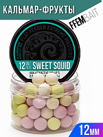 Плавающие бойлы FFEM Pop-Up Coctail SWEET SQUID (Кальмар-Фрукты) 12мм