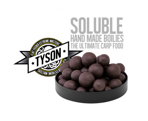 Насадочные пылящие бойлы FFEM Super Soluble Boilies HNV-Tyson (кальмар, осьминог и специи) 16/20mm фото 3