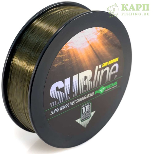Леска карповая Korda SUBLINE Brown 1000m.