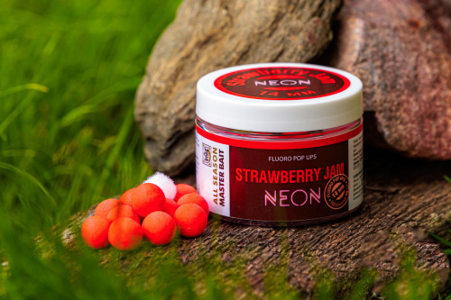 Плавающие бойлы CarpTime Strawberry Jam Fluo Pop-Up Neon фото 2