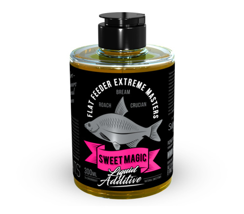 FFEM Liquid Additive Sweet Magic - жидкая вкусовая добавка с ароматом Sweet Magic. Супер сладкий пищевой триггер повышает эффективность прикормки и привлекает рыбу с больших расстояний. Ликвид FFEM Liquid Additive Sweet Magic 300ml