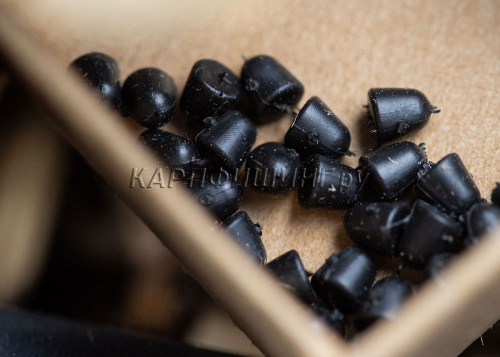 Стопорки на крючок №2-6 Kryston Hook Beads Medium Black (Черные)