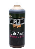Ликвид Dynamite Baits Big Fish River Bait Soak Shrimp & Krill 500ml