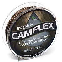 Лидкор GARDNER CamFlex Leadcore 45lb 20m Brown