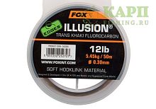 Fox EDGES™ Illusion® Soft - Trans Khaki 12lb/0.30mm - Флюорокарбон