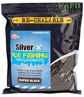 Прикормка Dynamite Baits Silver X Ice Fishing Groundbait Black 350gr для зимней ловли