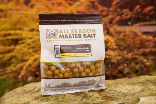 Бойлы тонущие насадочные CarpTime Master Bait Pineapple Hit (Анансовый Хит) 1кг фото 4