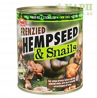 Семена Конопли с улитками 4mm 600g Dynamite Baits Frenzied HEMP SEED & Snails