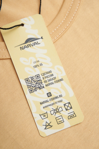 Футболка Narval T-Shirt Catches Everywhere Creem Brulee #L фото 5