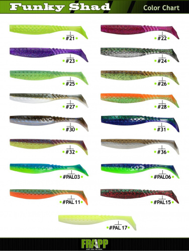 Приманка силиконовая Frapp Funky Shad 6.9" #31 фото 2