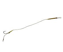 Поводок готовый с крючком и лентяйкой Carp Pro LS 25lb