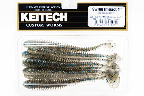 Приманка силиконовая KEITECH Swing Impact 4" #418 (Bluegill Flash) Приманка силиконовая KEITECH Swing Impact 4" #418 (Bluegill Flash)