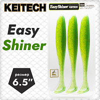 Приманка силиконовая KEITECH Easy Shiner 6.5" #424 (Lime Chartreuse)