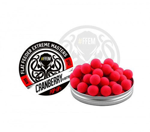 Плавающие бойлы FFEM Pop-Up Cranberry N-Butyric (клюква и масляная кислота)