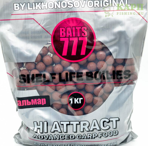 Бойлы 777 Лихоносовы КАЛЬМАР 1Kg Бойлы 777 Лихоносовы КАЛЬМАР 1Kg