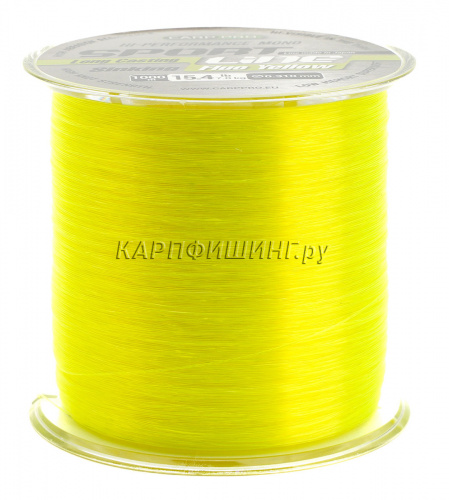 Леска карповая Carp Pro Sport Line Fluo Yellow 1000м фото 2
