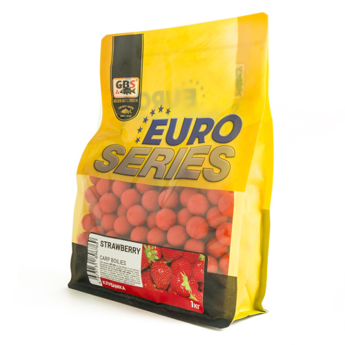 Бойлы GBS ЕВРО серия Strawberry Клубника 20мм 1кг фото 4