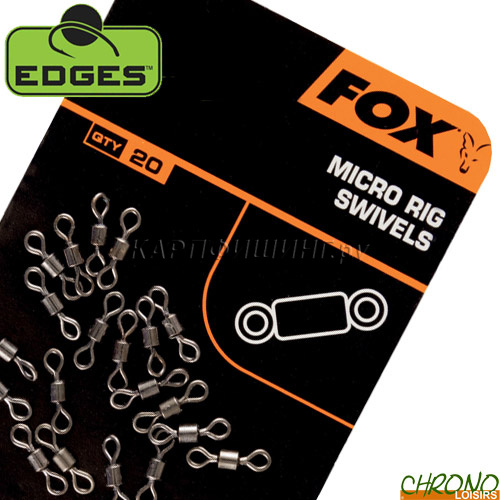 Вертлюжки для крючка микро FOX EDGES™ Micro Rig Swivels  фото 2