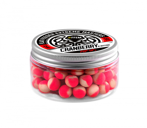 Плавающие бойлы FFEM Pop-Up Cranberry N-Butyric (клюква и масляная кислота) фото 2