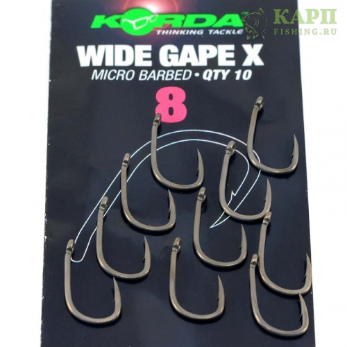 Крючки карповые KORDA WIDE GAPE X