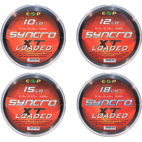 Леска карповая ESP SYNCRO XT Loaded 1000m фото 2