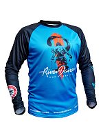 Футболка Volga Baits River Dance Blue & Black с длинным рукавом р.54