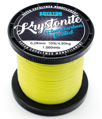 Жёлтая Леска KRYSTON Krystonite Fluorocarbon Coated