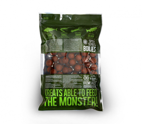 Тонущие бойлы FFEM Ajika Boilies Salmon (Лосось) 20mm 1kg фото 2