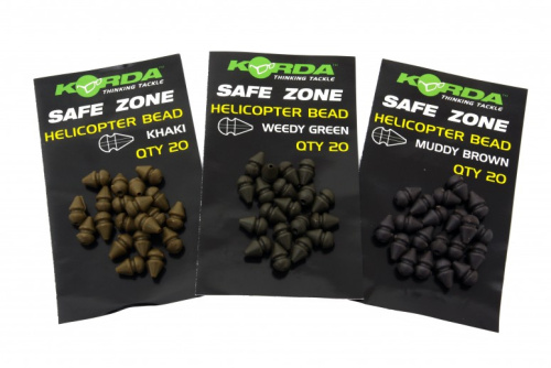 Korda Safe Zone Heli Bead - бусинка, является частью вертолетной ( Helicopter Rig ) оснастки. Как и другие элементы изготовлена в разнообразных камуфляжных оттенках. фото 2 Бусины для вертолета KORDA Heli Beads KHAKI фото 2