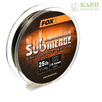 Fox Submerge™ Sinking Braided Mainline - Dark Camo 25lb/0.16mm 300m