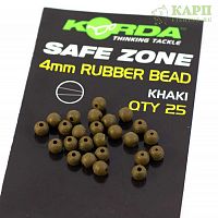 Бусина KORDA Rubber Bead 4mm Muddy KHAKI