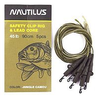 Набор готовых оснасток Nautilus Safety Clip Rig Jungle Camou 90см 45lb