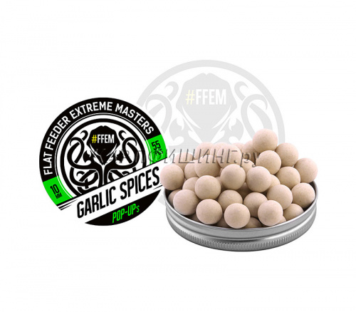 Плавающие бойлы FFEM Pop-Up Garlic Spices (чеснок и специи) фото 3