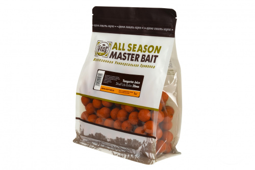 Бойлы тонущие насадочные CarpTime Master Bait Tangerine Juice (Мандариновый Сок) 1кг фото 6
