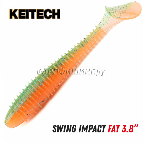 Приманка силиконовая KEITECH Swing Impact Fat 3.8" PAL#11 Rotten Carrot