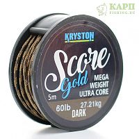 Лидкор KRYSTON Score GOLD 60lb 5m Dark