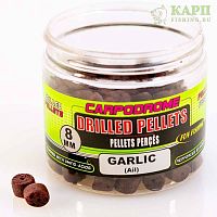 Пеллетс сверленый Fun Fishing Drilled Pellets GARLIC | ЧЕСНОК 8mm 80gr