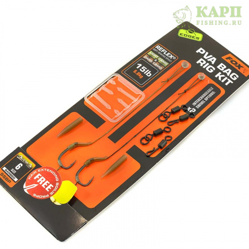 Карповые поводки FOX EDGES™ PVA Bag Rig Kits SSBP 15lb
