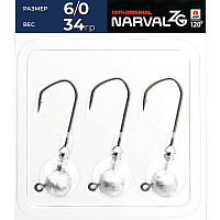 Джиг-головки Narval ZG 120 6/0 34gr (3шт.)